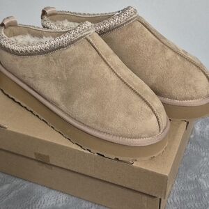 Gohom Womens Platform Slippers Mini Boots Fleece Lined Booties Anti-Slip Size 10